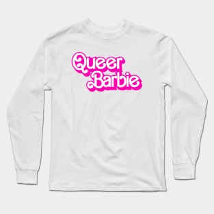 Queer Barbie Logo Barbie The Movie Style Long Sleeve T-Shirt